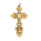 Yellow gold Cross with Heart attached to Anchor