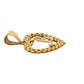 Colgante de oro amarillo de 10 quilates con letra "B" y corazón de Rolex para mujer