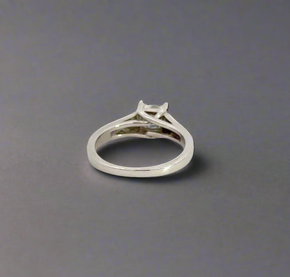 Back of platinum ring