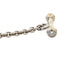 Toggle clasp with 1 small round brilliant diamond on the end