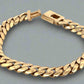 Back of bracelet in yellow gold with no diamonds