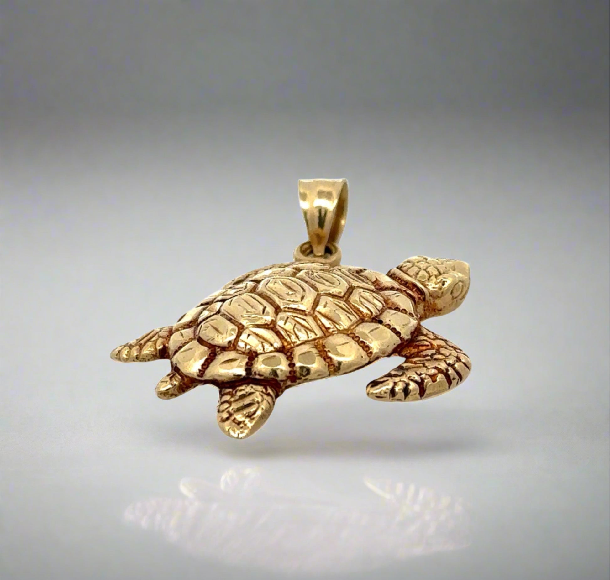 Bottom of turtle pendant