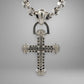 Back of cross pendant