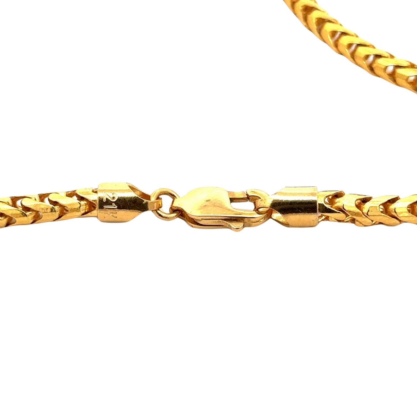 21k yellow gold lobster clasp