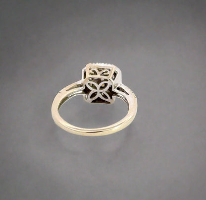 Back of ring with scratches on gold