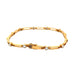 Back of 18k yellow gold bracelet with clasp and double locks