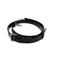 Detachable black patent leather strap