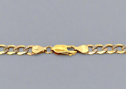 14K yellow gold Lobster clasp with scratches on gold