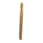 Front of yellow gold cuban link bracelet