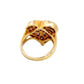 back of yellow gold ring with scratch on the shank
