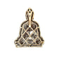 Back of yellow gold pendant with white gold behind diamonds only seen from the back. 10K stamp on attached bail