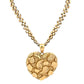 Front of rolex chain + nugget heart pendant