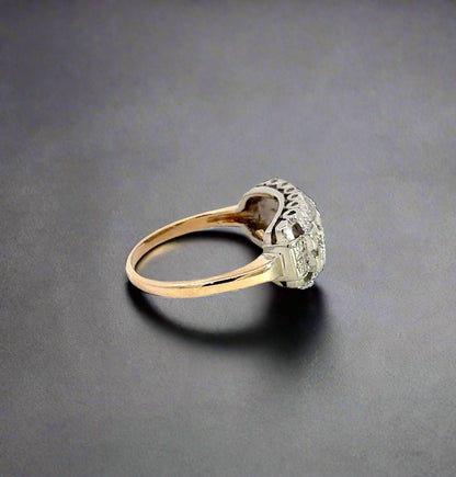 Side of yellow gold band with faint scratches