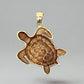 Back of turtle pendant