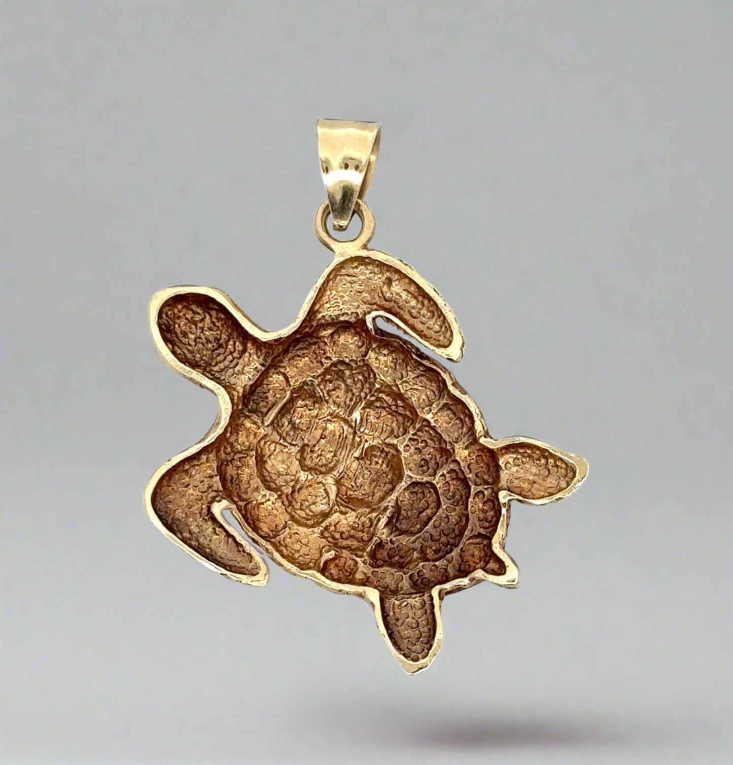 Back of turtle pendant