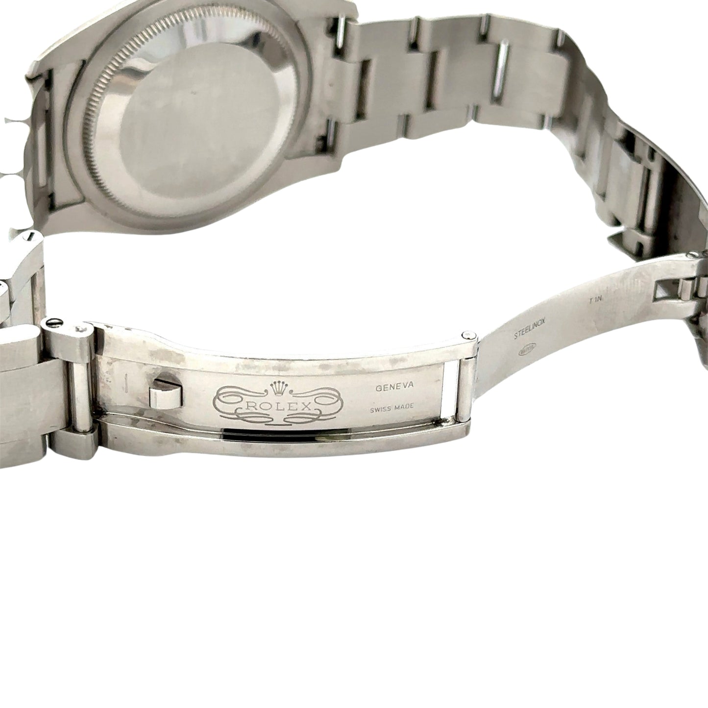 Rolex clasp bracelet with "Rolex" stamp and steelknox on band