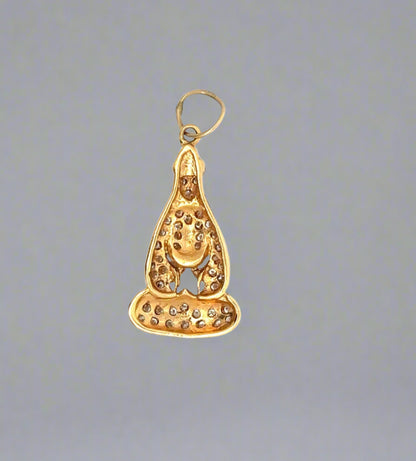 Back of pendant with open back