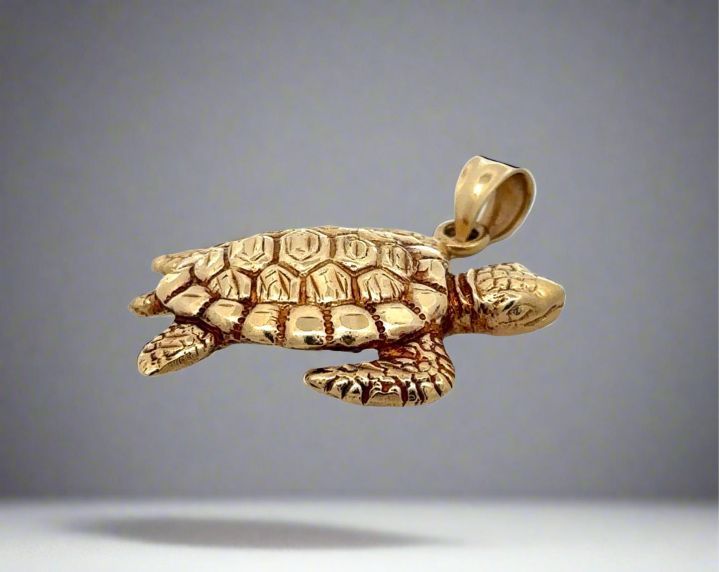 Side of turtle pendant