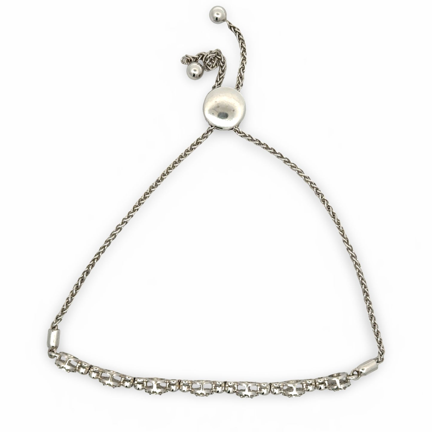 Top of white gold bracelet