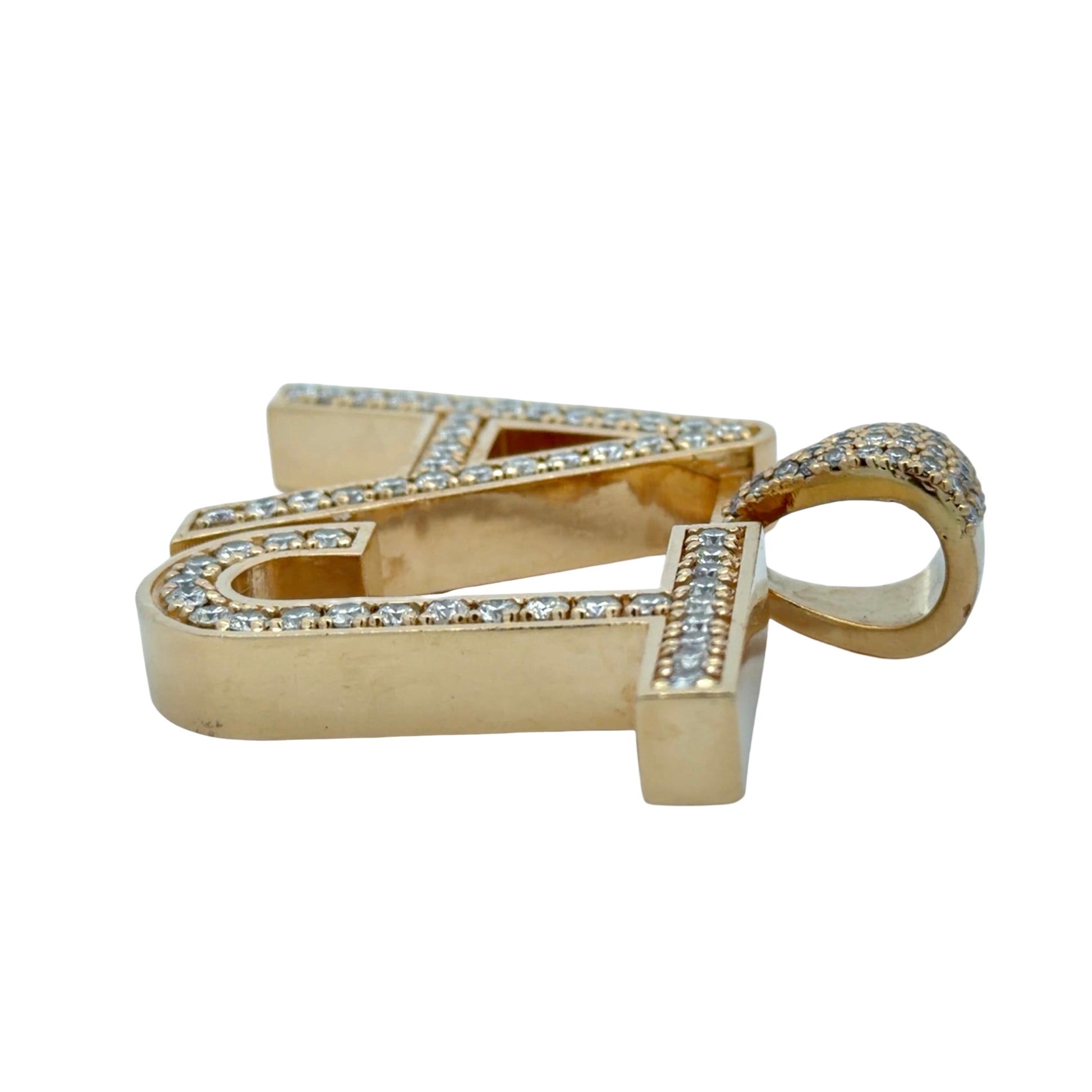 Side of J with tool marks