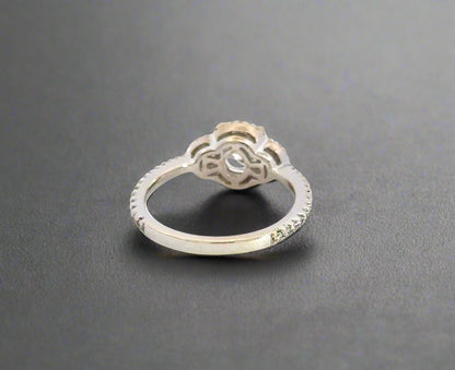 Back of white gold ring