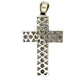 Back of white gold cross pendant