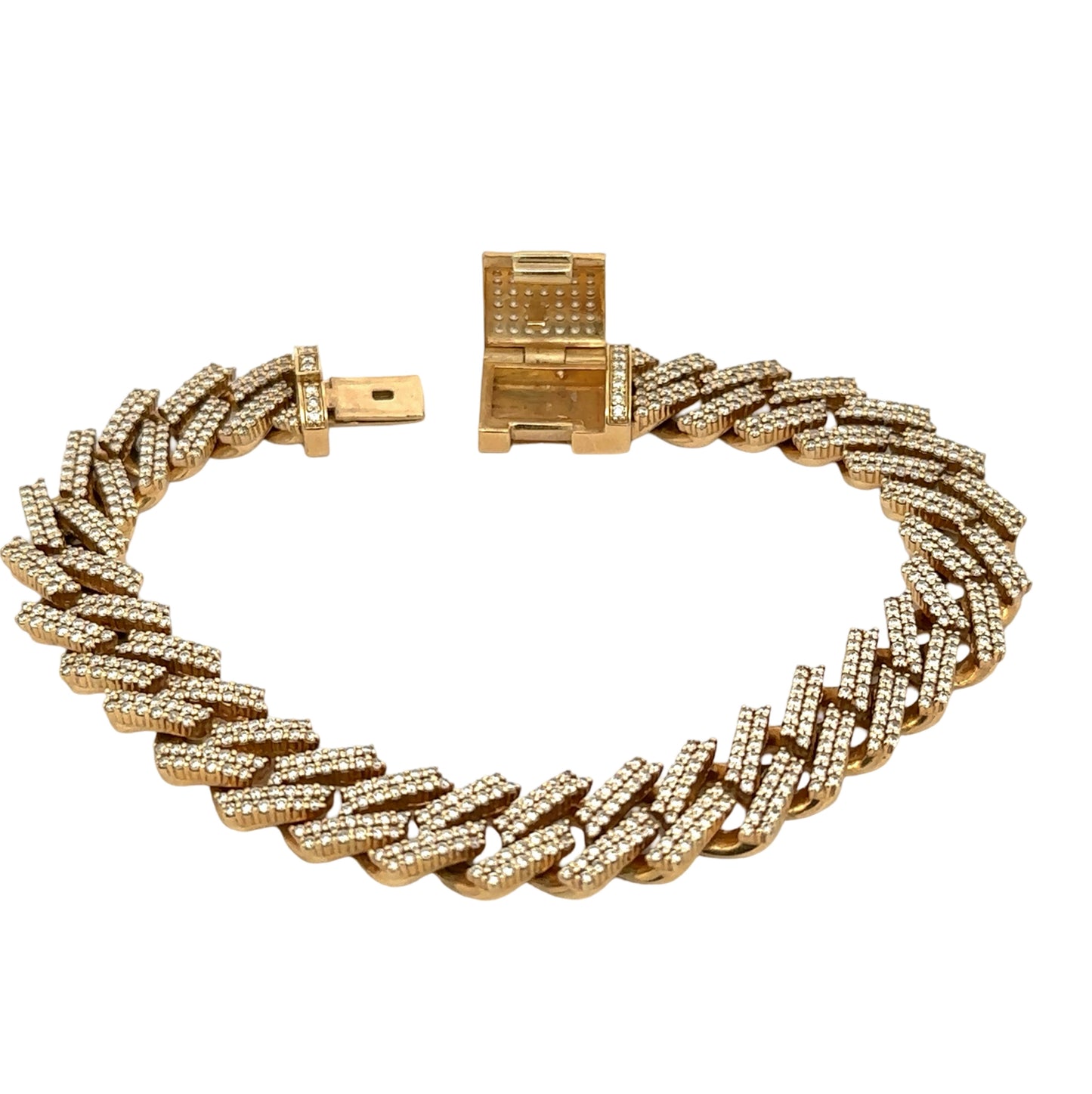Front of bracelet with open clasp
