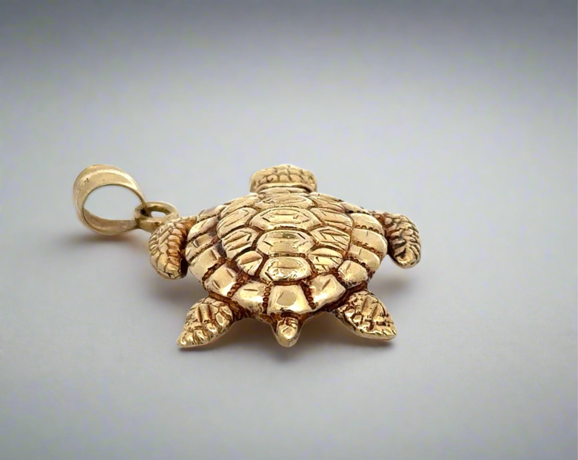 Bottom of turtle pendant