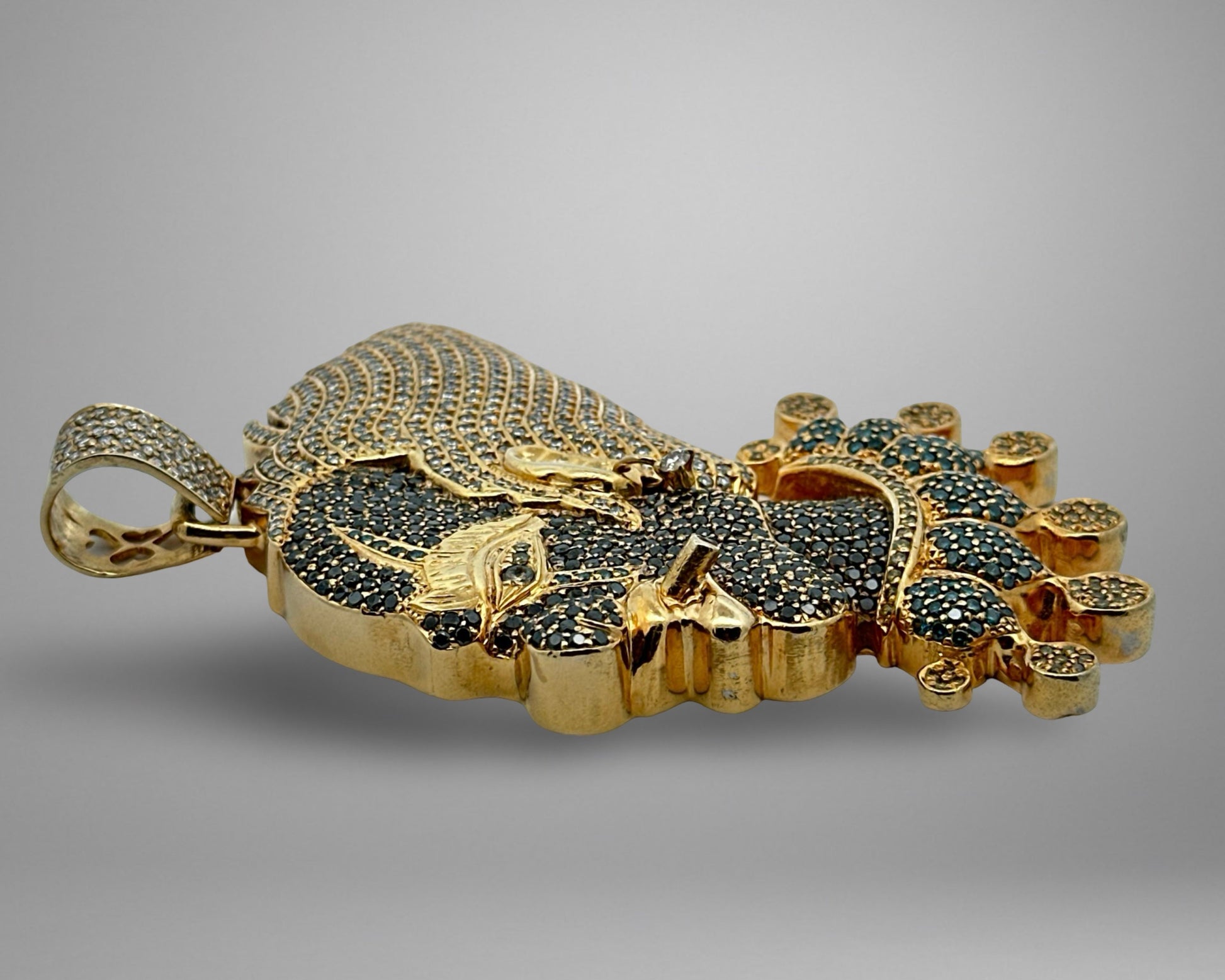 Side of clown pendant