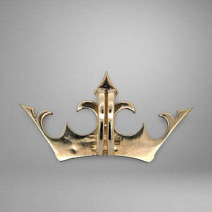 Back of gold pendant, 10K stamp on bail