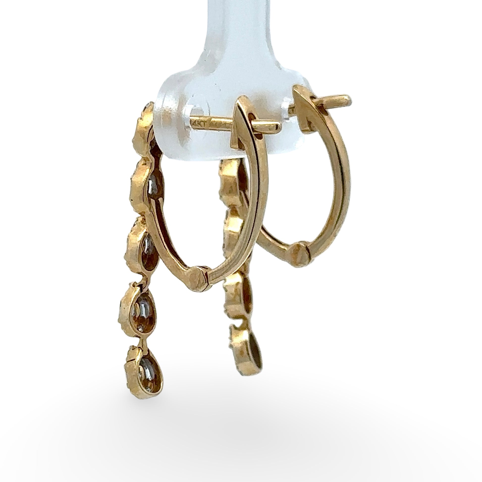 14K stamp on back of hoops