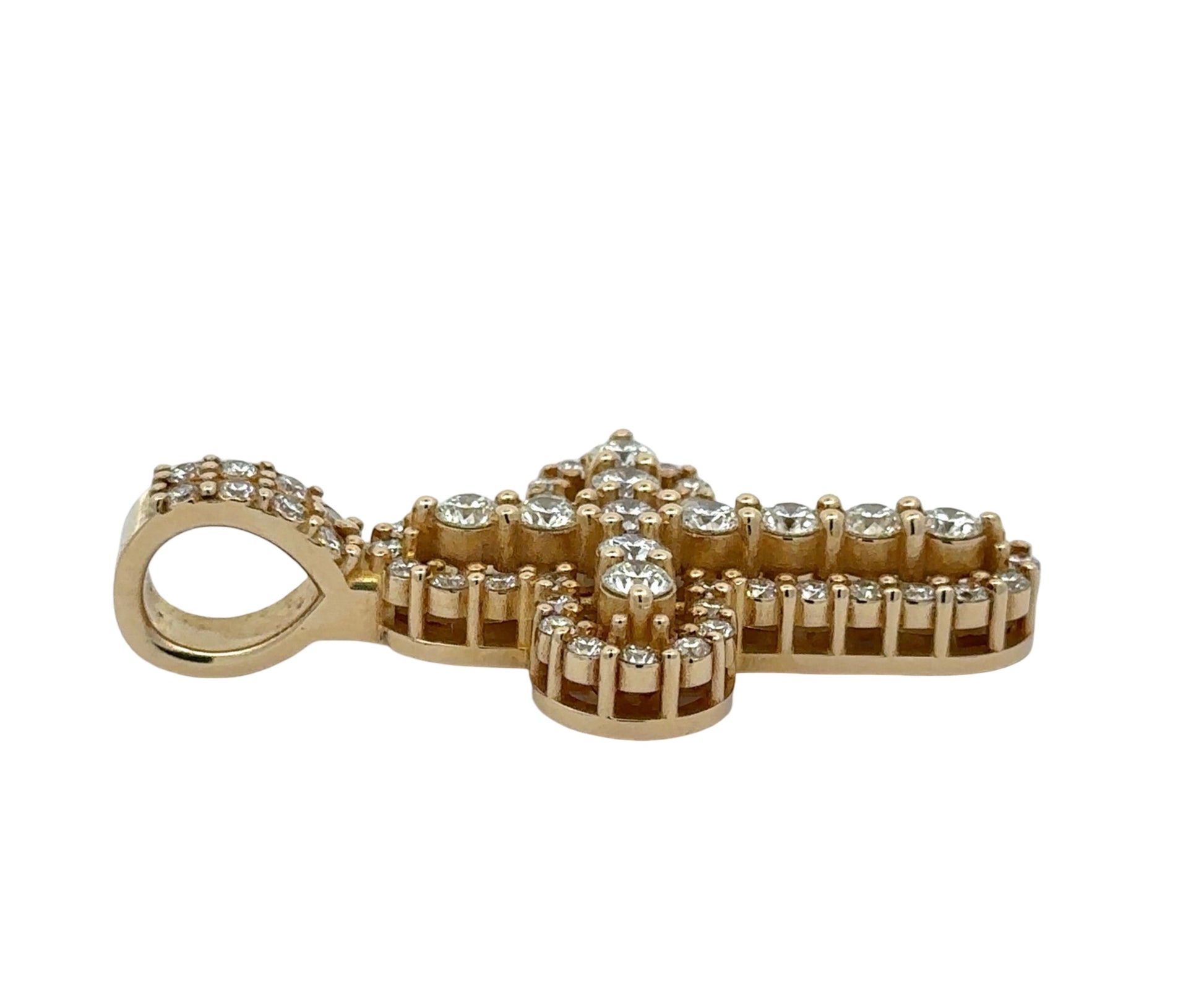 Side of cross pendant