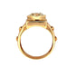 top of yellow gold ring with scratches on gold