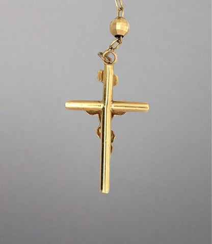 back of cross pendant 