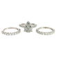 3 Piece wedding ring set separated