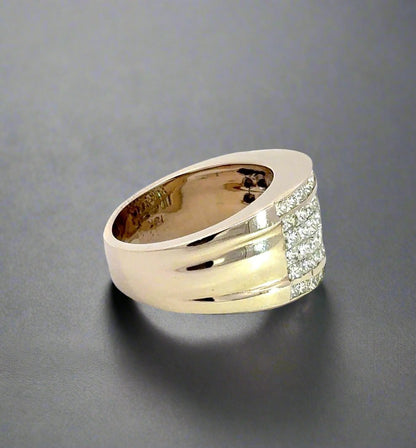 side of white gold ring