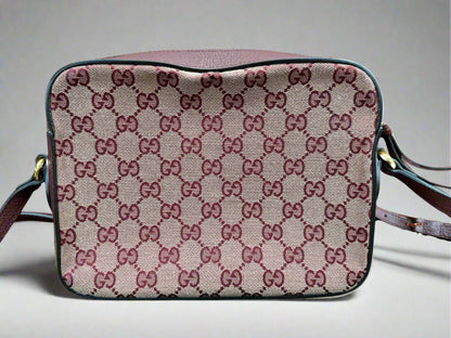 Back of Gucci with canvas material