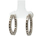 Back of white gold diamond hoop earrings