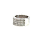 Men's Solid 14K White Gold 3.6TCW Princess-Cut Diamond Band Ring