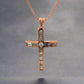 360 video of cross necklace