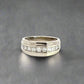 360 Video of white gold diamond band ring. Shoes some scratches