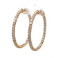 360 video of yellow gold diamond inside out hoops