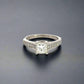 360 video of princess-cut diamond engagement ring